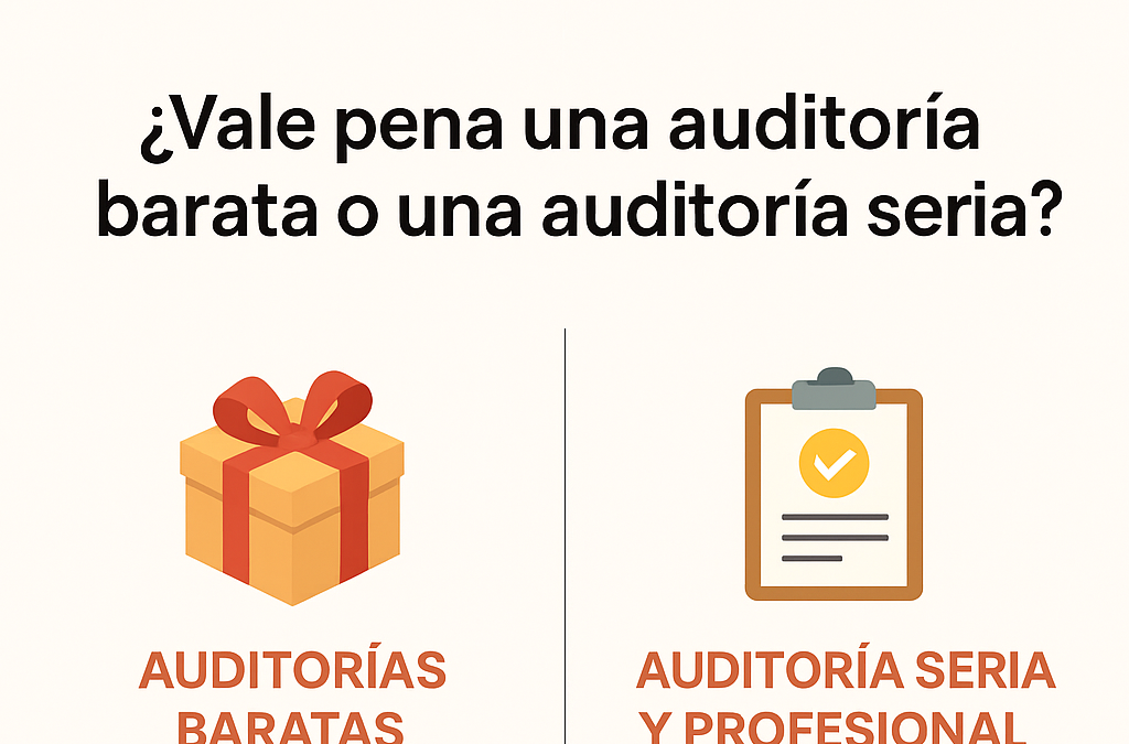 ¿Vale la pena una auditoría barata o una auditoría seria?